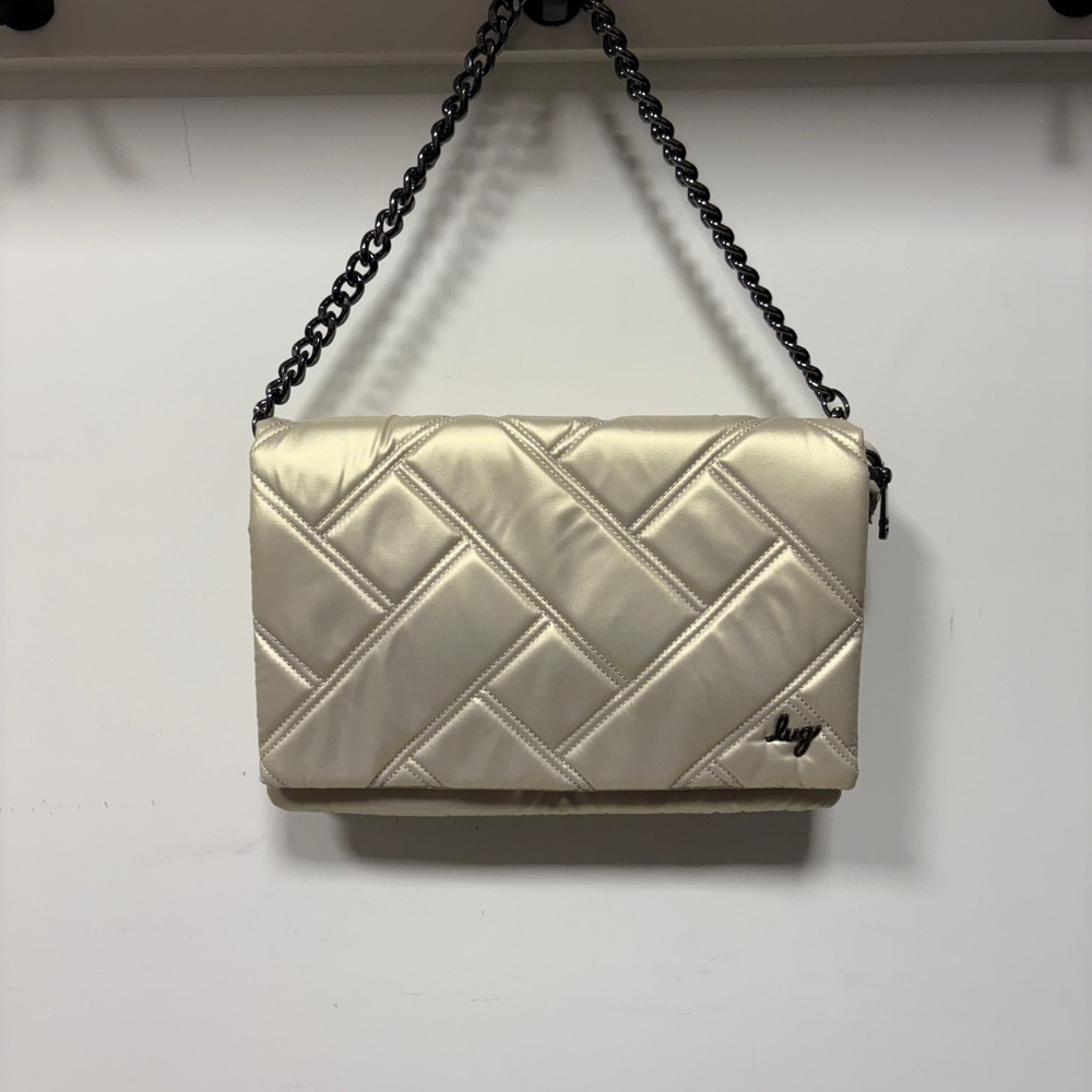 Lug Huddle Bag with Floral Pattern